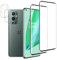 QZJinch [2+2 Pack Screen Protector for OnePlus 9 Pro,Fingerprint ID Compatible,3D Full Screen Protection,Scratch Resistant,HD Clear，Case Friendly