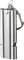 1 Stück Outdoor Emergency Schiedsrichter Survival Pfeife,Notpfeife Signalpfeife Trillerpfeife Laut Edelstahl Pfeife Whistle Notfall mit Schlüsselanhänger,Metall Trillerpfeifen Notfallpfeife-Silber
