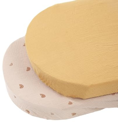 Psdndeww 2pcs Infant Cradles Bedding Sheets Removable & Comfortable Cotton Bed Sheet Cotton Bassinet Sheet Comfortable for Baby