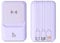 ZYT-DHRUCB Portable 20000mAh Power Bank, Wireless Magnetic 22.5W Super Fast Charging with Built-in Cable, for Mobile Phones and Bluetooth Headsets,Purple