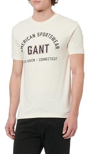 Gant Herren Printed Graphic Ss T-Shirt T-Shirt (1er Pack)