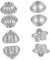 Housoutil 4Satz Teiliges Aluminium Badebomben Moulds DIY Badekugel Formen Für Hausgemachte Badebomben Einfach Zu Reinigen Lebensmittelechtes Material Für Projekte