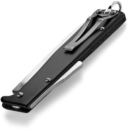 DIYexpert Outdoor-Messer MERCATOR CLIP Schwarz | [Klinge Carbon] | Klappmesser Made in Germany | Ideal als Taschenmesser oder Jagdmesser