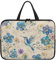 Tiasarato Hummingbird Floral Retro Women Laptop Pouch 12 Inch Slim Protective Case with Handle Thin Computer Sleeve Compact Zipper Bag Business Travel