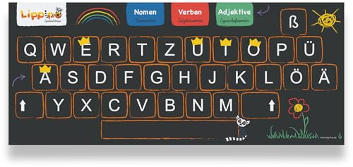 Lippino Buchstaben-Lernmatte ANTEMA – Lernspielzeug ab 5 Jahren | Lernwörter & Rechtschreibung spielerisch üben | Silben lesen nach Montessori | Made in Germany | Geschenk zur Einschulung