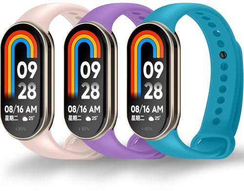 BANGTING 3-12 Piezas Correas para Xiaomi Mi Band 10/9/8 - Correas Deportivas TPU Transpirables, Ajustables - Compatible con Xiaomi Mi Smart Band 10, 9, 8 (Multicolor, Elige tu Pack)