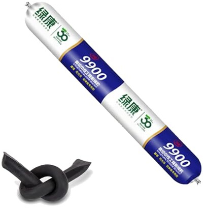Mastic silicone imperméable, pour les fissures dans les toits et les murs, adhésif technique résistant aux intempéries, mastics extérieurs résistants à la déchirure et à l'étirement (noir)