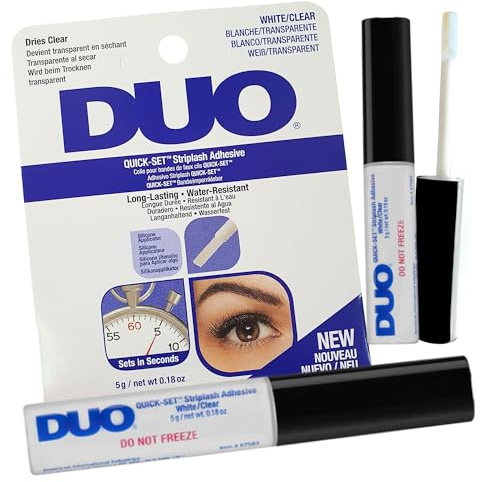 Adhesivo DUO resistente al agua para pestañas y cejas, inodoro, vegano (Duo dark blue)