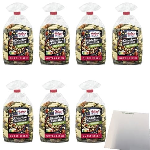 usy Bundle für Hofgut Kürbiskern-Nuss-Mix VPE (7x200g Beutel) + usy Block