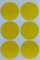 Sticker Gelb 50 mm runde Punkt Aufkleber – in verschiedenen Farben Größe 5 cm Sticker 72 von Royal Green