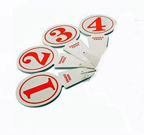 DRAKES PRIDE RINK MARKERS 1,2,3 & 4 NUMBERS##B6470**