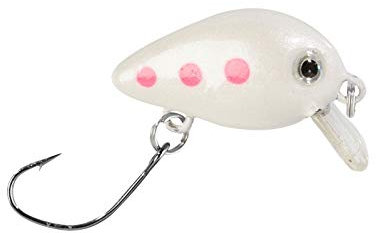 Wobbler Trout Crank mit Einzelhaken / 903 Weiß-pinke Punkte, 2g