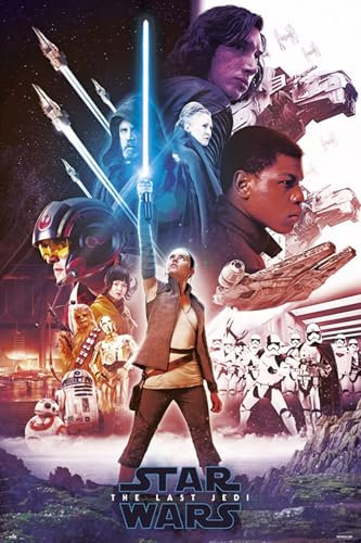 Grupo Erik Editores - Poster, 61 x 91,5 cm Star Wars VIII Blue Saber 61 x 91.5 cm
