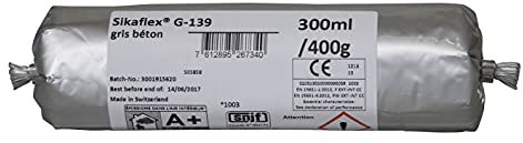 Sikaflex G 139, Mastic-colle à prise rapide, 400ml, Gris Béton