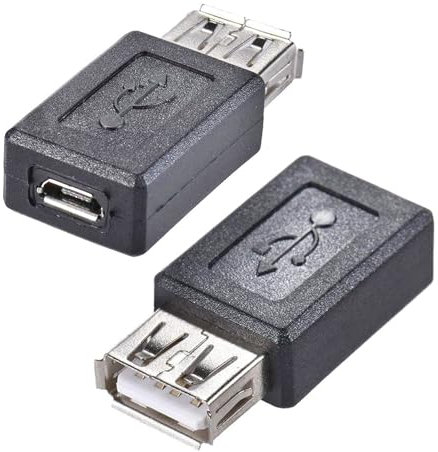 Oiyagai Lot de 2 Adaptateurs USB 2.0 Femelle à USB Micro Femelle