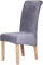 Homaxy Samt Stuhl Deckt Satz von 6, Stretch Esszimmer Stuhl Slipcover, Spandex Plüsch Stuhl Decken Große Esszimmer Stuhl Protector (grau)
