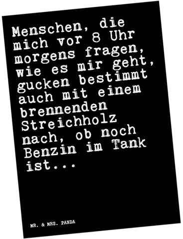 Mr. & Mrs. Panda Postkarte Menschen, die mich vor... - Geschenk, Kollege, Einladung Geburtstag, Ansichtskarten, Spruch, lustige Sprüche, Spruch