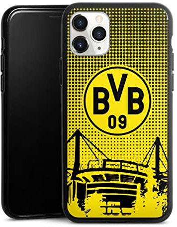 Silikon Hülle kompatibel mit Apple iPhone 11 Pro Case schwarz Handyhülle Stadion BVB Borussia Dortmund