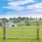 VOSS.farming Weidezauntor Verstellbar, inkl. Montageset, Verzinkt für Weidezaun, Höhe 90cm, Breite 1,15m bis 3,00m, Gatter, Weidetor