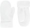 Futrzane Modern Fäustlinge - Fellhandschuhe Damen - Handschuhe Winter mit Pelz (Weiß Kurz Modern)