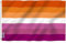 Anley Bandiera Fly Breeze 3x5 Piedi Sunset Lesbian Pride - Colore vivido e Resistente allo sbiadimento UV - Header in Tela e Doppia Cucitura - Sunset Pride con Anelli di Tenuta in Ottone 3 X 5 Ft