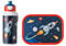 Mepal - Lunch-Set Campus - Lunch-Set für Kinder mit Pop-up Trinkflasche & Lunch Box - Lunch-Set für die Schule oder unterwegs - Spülmaschinenfest & BPA-frei - 400 ml + 750 ml - Space