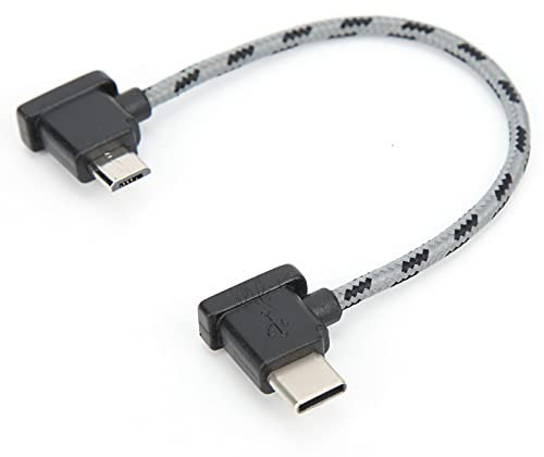 Drone data transfer cable, USB C to Micro USB 2.0 cable 15cm, Type C to Micro USB data cable for Air 2 / Mini 2