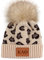 Sorority Shop - Kappa Alpha Theta Beanie Mütze - Leopard Print - KAT Name Patch
