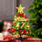 DWTECH Weihnachtsbaum, 30 cm Weihnachts Baum mit LED Lichterketten, Tannenbaum für Tisch, Miniatur, Christbaum, Künstlicher, klein (12 inch)