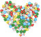 Molain Mini-Bleistift-Radiergummis, niedlicher Tier-Radiergummi, Mini-Neuheit, Radiergummis für Partygeschenke, Hausaufgaben, Belohnungen, Geschenk, 100 Stück (Weihnachten)