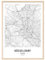 JUNOMI® Düsseldorf Poster DIN A2 mit Rahmen Natur, DIN A2 Wohnzimmer Deko, Modernes Wandbild, Düsseldorf Bild, Wandbild mit Rahmen, Stadtplan Poster Düsseldorf, perfekte Geschenkidee für Düsseldorfer