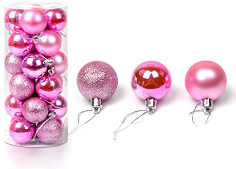 Weihnachtskugeln Weihnachtsbaumschmuck Kugeln Weihnachtsdekorationen Hängende Baumanhänger Neujahrsgeschenk-F24pcs,Russische Föderation