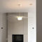 GLZXMQBP Lustre Vertigo Suspension Blanc 80 cm, Rétro Salon Lampe Suspension Vertigo Lustre Fibre De Verre + Polyuréthane De Chapeau Design, Hauteur De La Lumière Réglable E27 (Blanc, 80 cm