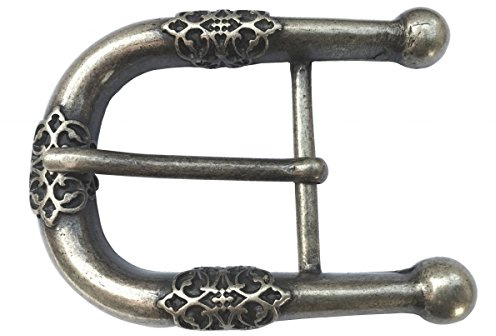 BELTINGER Gürtelschnalle Rauten 4,0 cm | Buckle Wechselschließe Gürtelschließe 40mm Massiv | Für die Tracht
