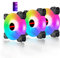 3 Unidades 120mm RGB ventilador PC Case ventiladores 5V-3PIN direccionable ARGB ventiladores Soporte de sincronización de placa base con velocidad y música Control inalámbrico