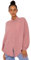 SASSYCLASSY Oversize Musselin Bluse Damen Langarm - Oversized Freizeit Look - Hemdbluse lang aus Baumwolle mit V Ausschnitt - Long-Bluse One Size (Gr. 36-48) Altrosa