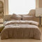 AShanlan Plüsch Bettwäsche 135x200 4teilig Winter Warme Flauschig Cashmere Touch Bettbezug Teddy Fleece Winterbettwäsche Set mit Reißverschluss und 2 x Kissenbezug 80x80 cm Khaki