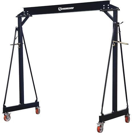 Strongway Adjustable Gantry Crane, 2000-Lb. Capacity, 11.9ft. Lift