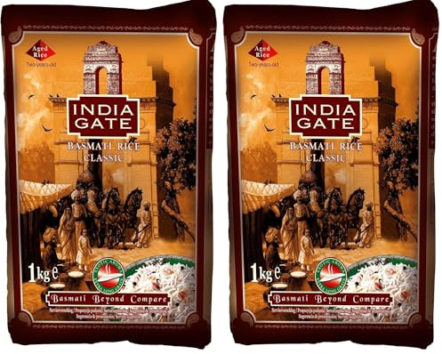 Indiagate Riz Basmati, Classic 1000 g (Lot de 2)