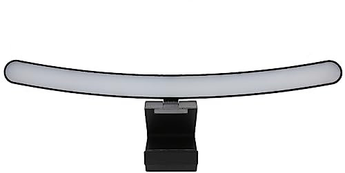 VBESTLIFE Curved Monitor Light Bar, USB Powered Computer Screen Lamp with 3 Color Temperature, Touch Stepless Dimming, Desktop Reading Lamp for Laptop, Keyboard, Desktop, Home Office