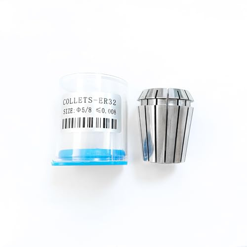 WEXWE Tools ER32 5/8 Inch Size High Precision Spring Collets Set, Accuracy Within 0.008 mm,Within 5000RMP router collets For CNC Milling Engraving Chuck Lathe Tool Holder Workholding Engraving,1pcs