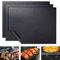 FOLAI Large Oven Liners - 0.30 mm Heavy Duty Silicone Oven Liners for Fan Assisted Ovens - Reusable Non-Stick Oven Liners for Bottom of Oven,BBQ （40cm*33cm）, 3PCS