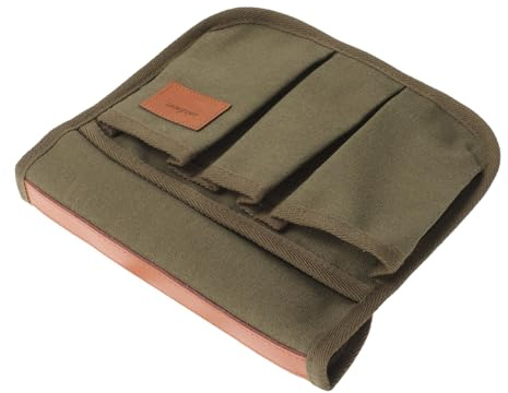 HANABASS Armlehnen-Organizer für Campingstühle – Seitentasche aus strapazierfähigem Canvas, faltbar & wasserabweisend | Praktische Aufbewahrung für Strandstuhl, Gartenstuhl und Outdoor-Sessel