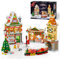 Weihnachtliches Urlaubsstraßenbaukasten mit LED, 1759 Stück Mini Weihnachten Haus Bauspielzeug Spielzeug, Feiertags Dekor Geschenk mit Weihnachtsbaum Zug für Erwachsene Kinder Jungen Mädchen ab 8+