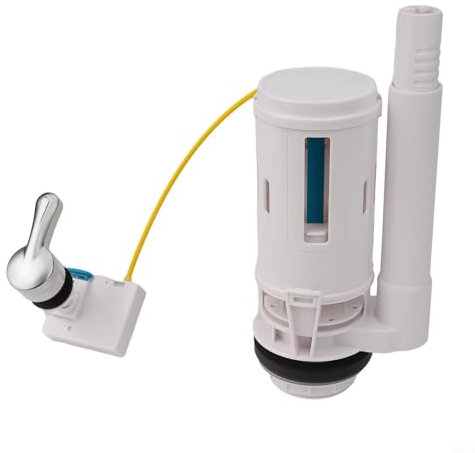 Dual Flush Valve for 2 Inch Toilet Cistern, Overflow Lever Operated, Water Saving Type (For 2-Piece)