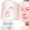Red Light Therapy Mask for Face, 7 Colors LED Face Mask Light Therapy, Rechargeable Led Face Mask for Anti Aging Wrinkle Acne Removal,Professional Skincare at Home (White)