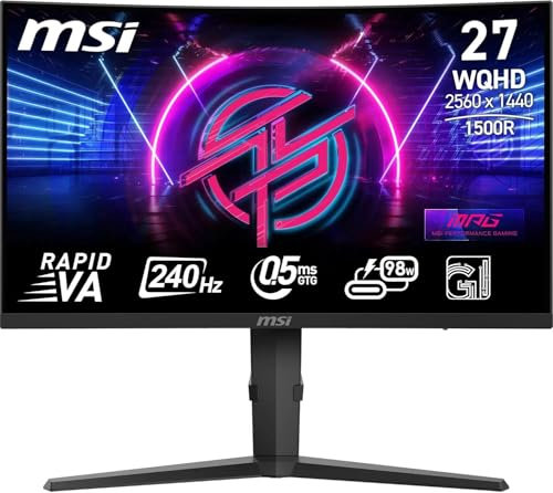 MSI MPG 275CQRXF 27 LED WQHD 240Hz USB-C Curva