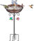 VeyFolzin.st Bain d'oiseaux en métal pour l'extérieur, autoportant, bain d'oiseaux vintage pour extérieur, cour, jardin, pelouse, décoration (marron vintage)