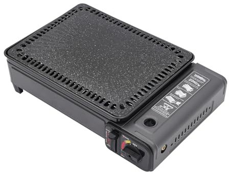 Réchaud à gaz de camping - Pour bouteille de gaz - Portable - Pour camping - Réchaud à gaz d'extérieur - Réchaud de camping - En aluminium - Pour table