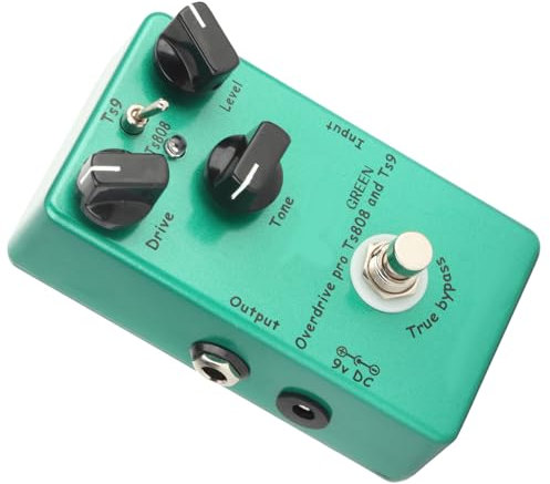 Guitar Effect Pedal Tube Screamer Overdrive mit LED -Indikator, Tragbares Instrumentenzubehör für Attraktive Leistung (grün) (Röhrchen Screamer Manual Overload Effekt)